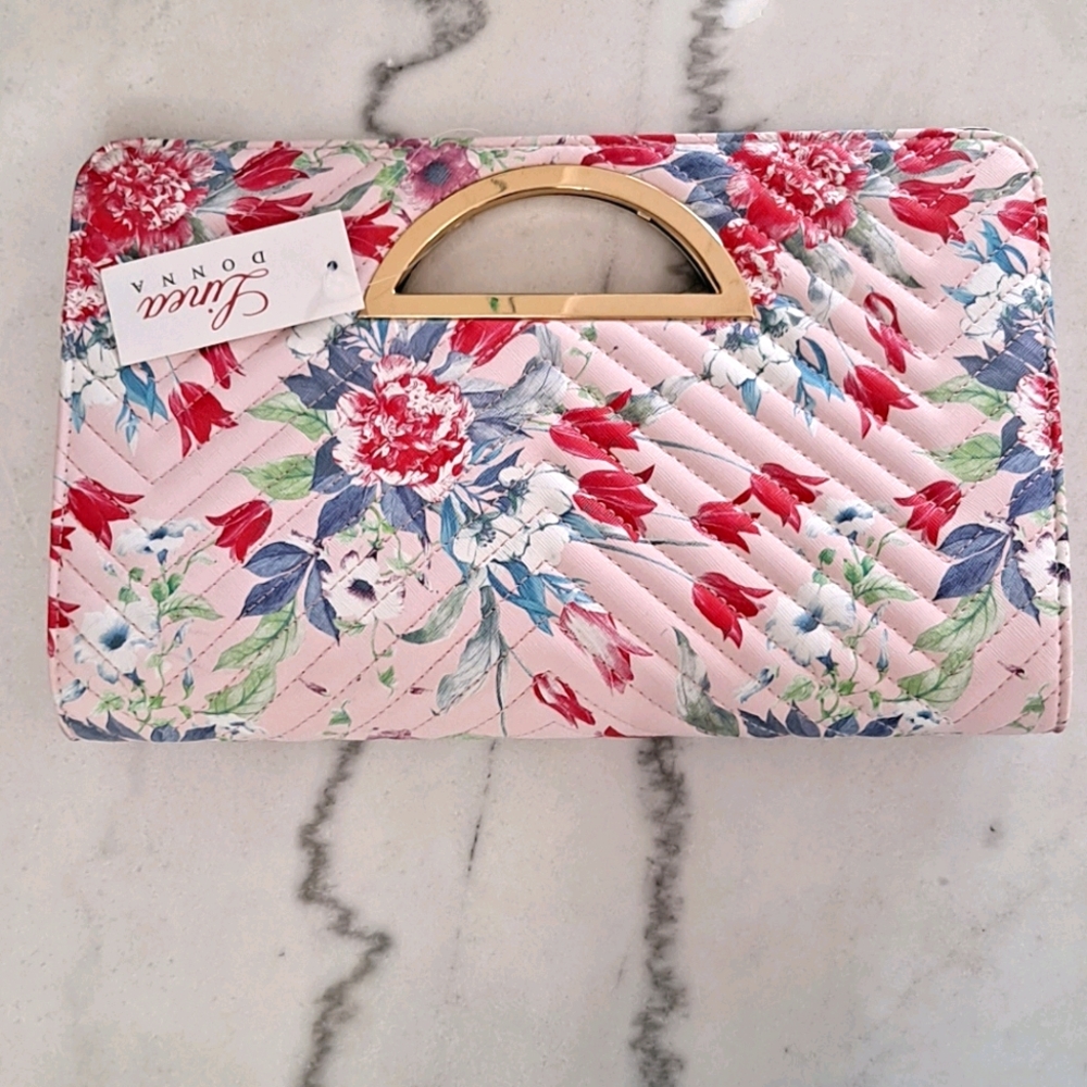 Brand New Cute & Flowery Clutch
